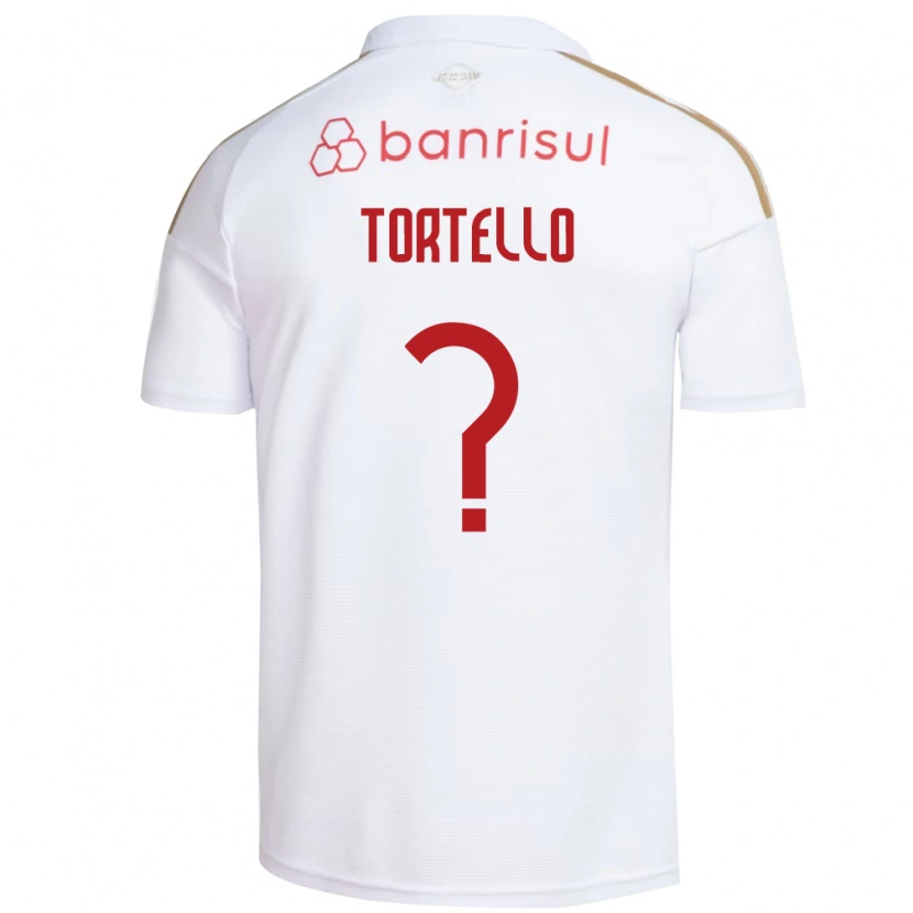 Danxen Uomo Maglia Tortello #0 Bianco Rosso Kit Gara Away 2026/27 Maglietta