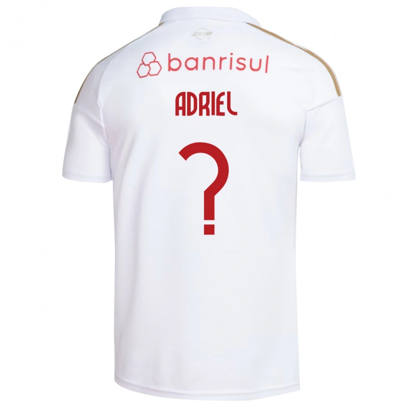 Danxen Uomo Maglia Adriel #0 Bianco Rosso Kit Gara Away 2026/27 Maglietta