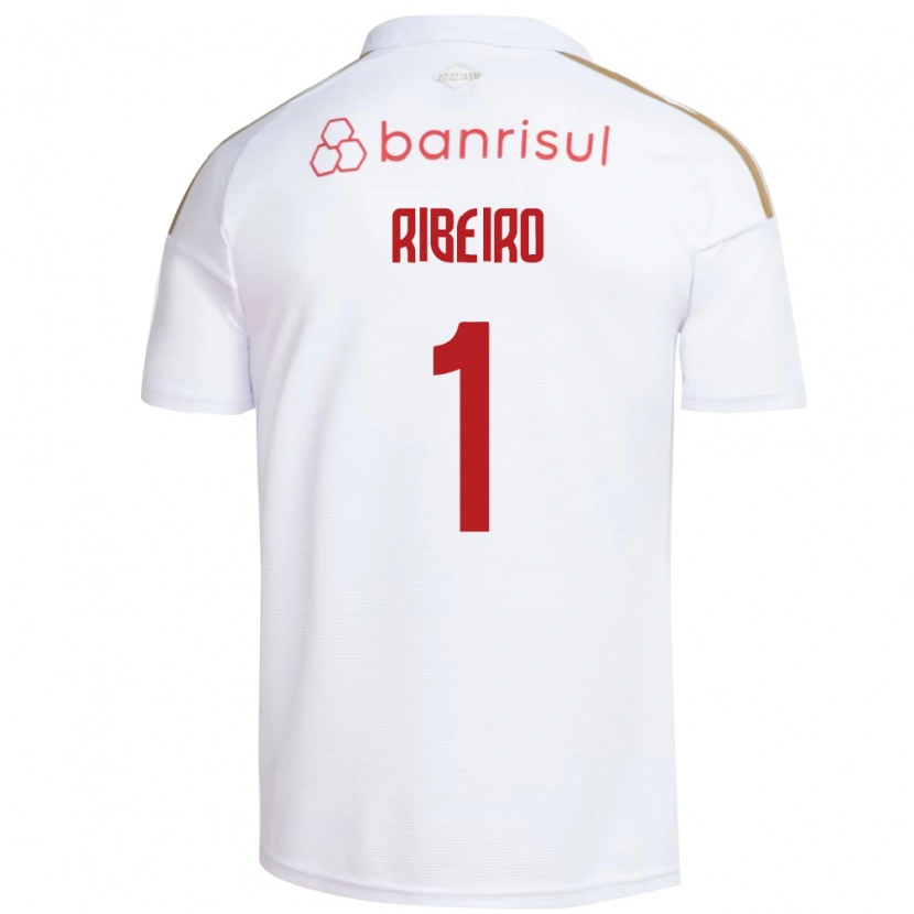 Danxen Uomo Maglia Mari Ribeiro #1 Bianco Rosso Kit Gara Away 2026/27 Maglietta