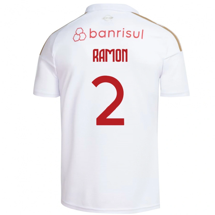Danxen Uomo Maglia Ramon #2 Bianco Rosso Kit Gara Away 2026/27 Maglietta