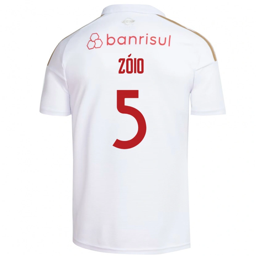Danxen Uomo Maglia Zóio #5 Bianco Rosso Kit Gara Away 2026/27 Maglietta
