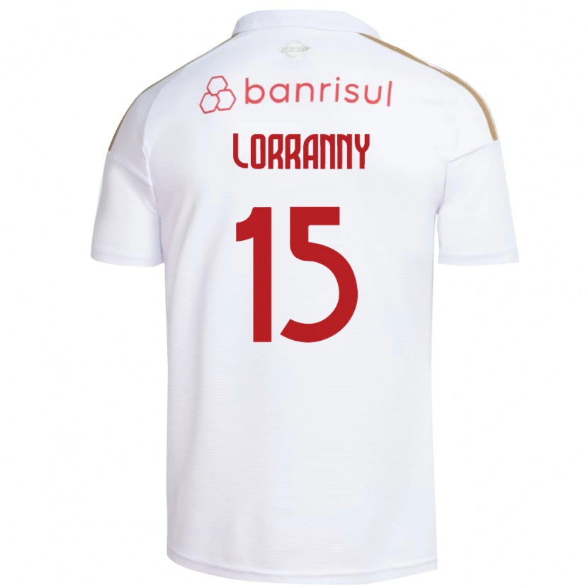 Danxen Uomo Maglia Lorranny #15 Bianco Rosso Kit Gara Away 2026/27 Maglietta