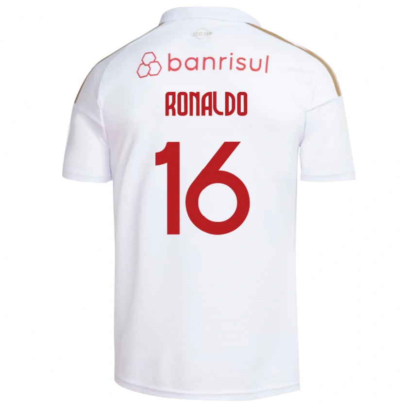 Danxen Uomo Maglia Ronaldo Da Silva Souza #16 Bianco Rosso Kit Gara Away 2026/27 Maglietta