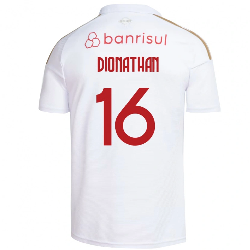 Danxen Uomo Maglia Dionathan De Lima Dos Santos #16 Bianco Rosso Kit Gara Away 2026/27 Maglietta