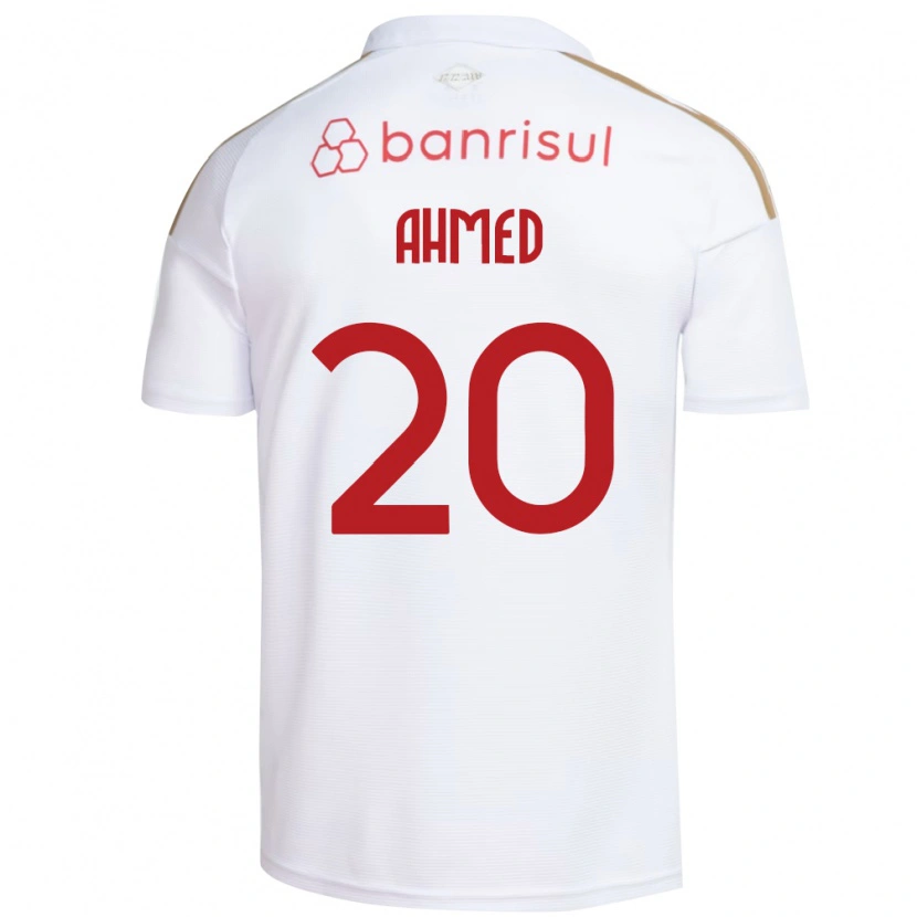 Danxen Uomo Maglia Diego Ahmed #20 Bianco Rosso Kit Gara Away 2026/27 Maglietta