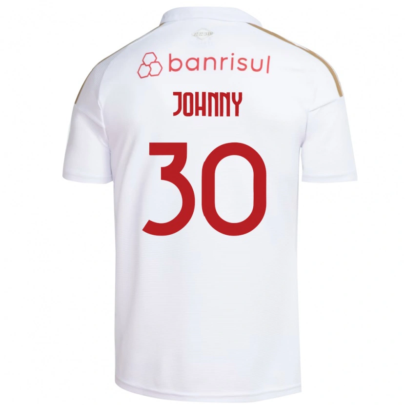 Danxen Uomo Maglia Johnny #30 Bianco Rosso Kit Gara Away 2026/27 Maglietta