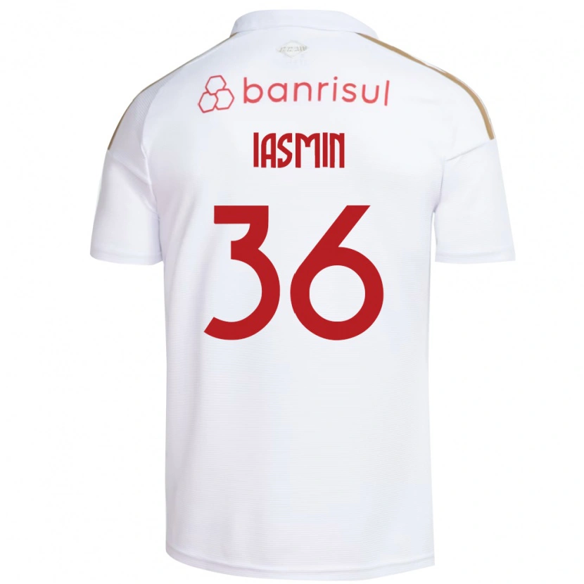 Danxen Uomo Maglia Iasmin #36 Bianco Rosso Kit Gara Away 2026/27 Maglietta