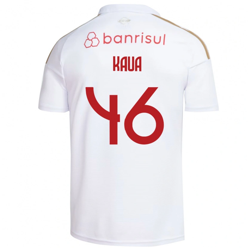 Danxen Uomo Maglia Pedro Kauã #46 Bianco Rosso Kit Gara Away 2026/27 Maglietta