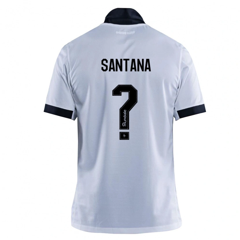 Danxen Uomo Maglia Lucas Santana #0 Nero Bianco Kit Gara Away 2026/27 Maglietta