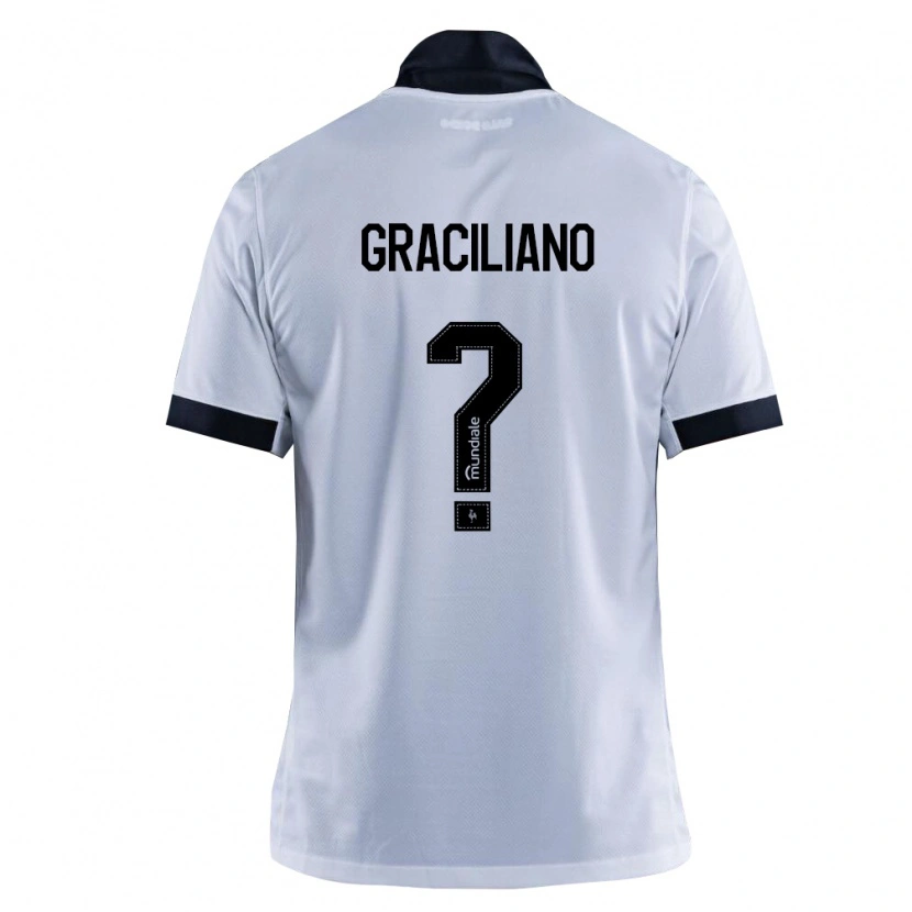 Danxen Uomo Maglia Arthur Graciliano #0 Nero Bianco Kit Gara Away 2026/27 Maglietta