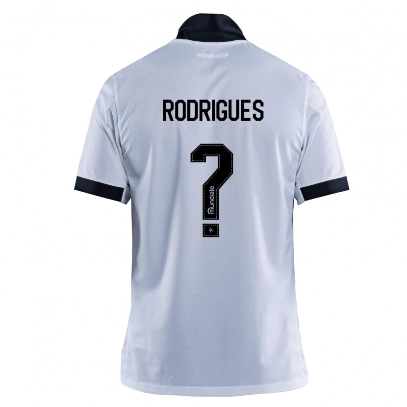 Danxen Uomo Maglia Vinicius Rodrigues #0 Nero Bianco Kit Gara Away 2026/27 Maglietta