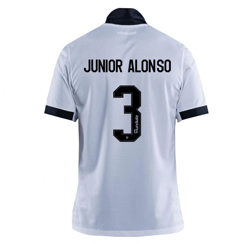 Danxen Uomo Maglia Junior Alonso #3 Nero Bianco Kit Gara Away 2026/27 Maglietta