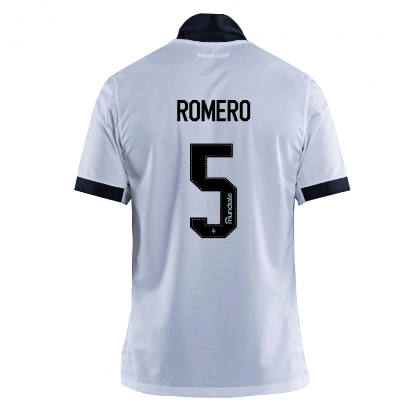 Danxen Uomo Maglia Mateus Romero #5 Nero Bianco Kit Gara Away 2026/27 Maglietta