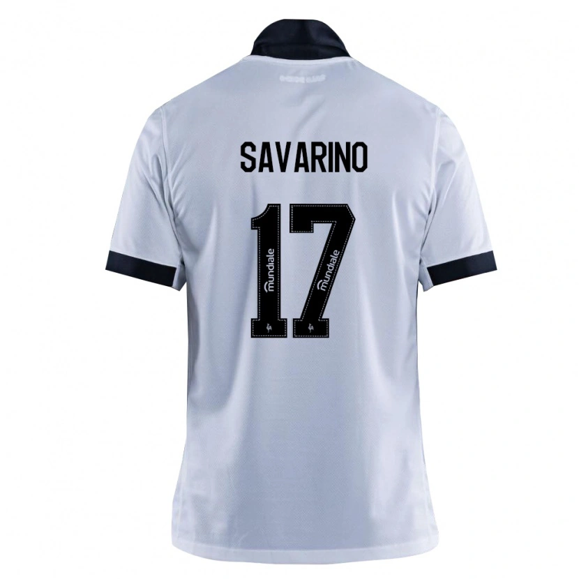 Danxen Uomo Maglia Jefferson Savarino #17 Nero Bianco Kit Gara Away 2026/27 Maglietta