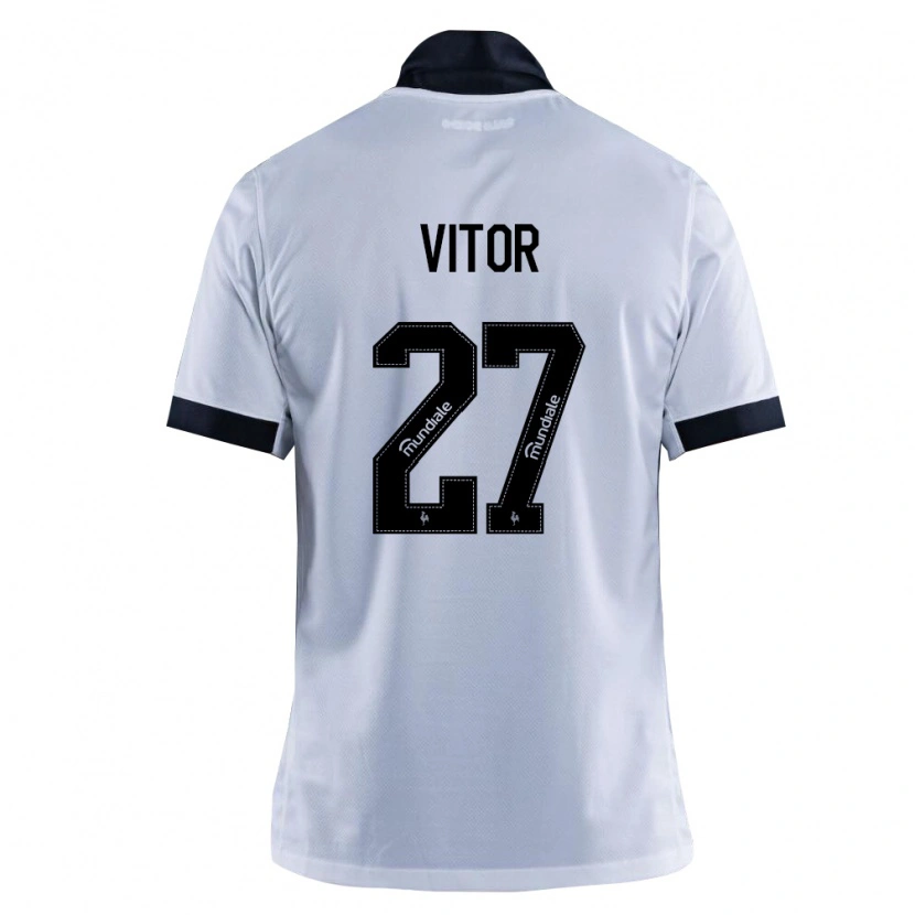 Danxen Uomo Maglia Paulo Vitor #27 Nero Bianco Kit Gara Away 2026/27 Maglietta