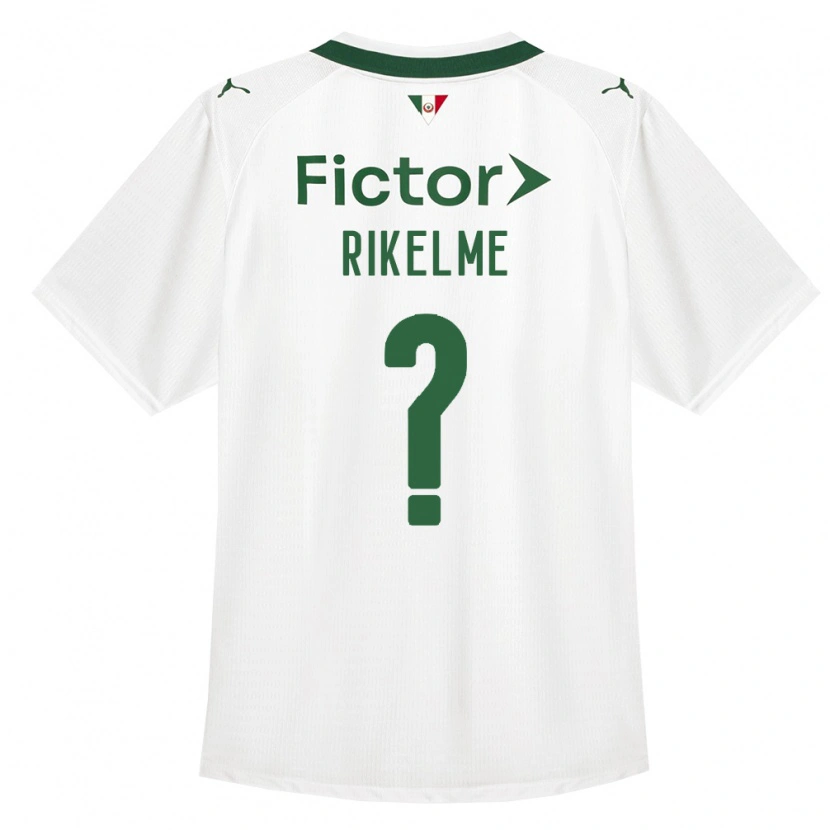 Danxen Uomo Maglia Rikelme De Oliveira Da Silva #0 Verde Bianco Kit Gara Away 2026/27 Maglietta