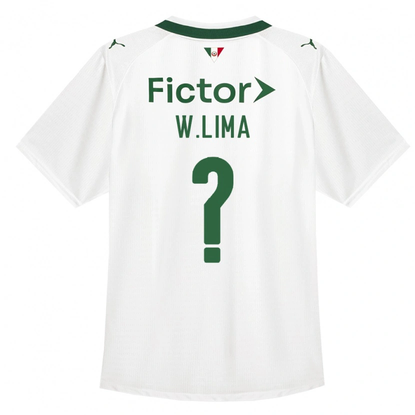 Danxen Uomo Maglia Wesley Lima #0 Verde Bianco Kit Gara Away 2026/27 Maglietta