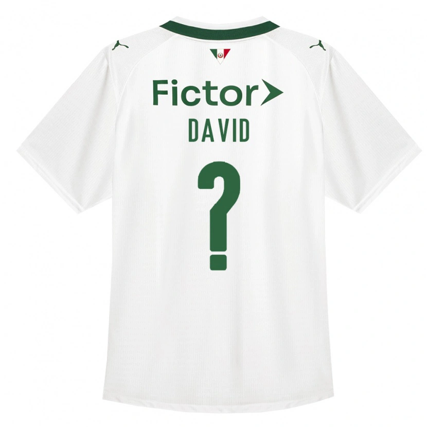 Danxen Uomo Maglia David #0 Verde Bianco Kit Gara Away 2026/27 Maglietta