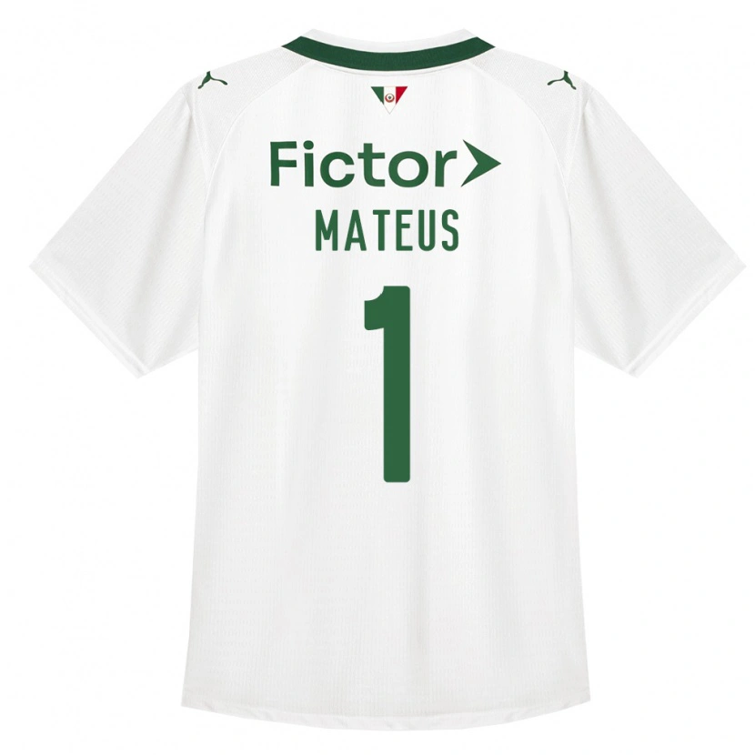 Danxen Uomo Maglia Mateus #1 Verde Bianco Kit Gara Away 2026/27 Maglietta