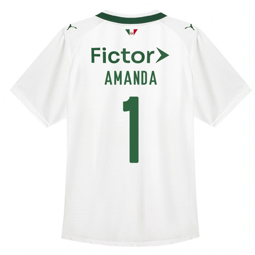 Danxen Uomo Maglia Amanda #1 Verde Bianco Kit Gara Away 2026/27 Maglietta