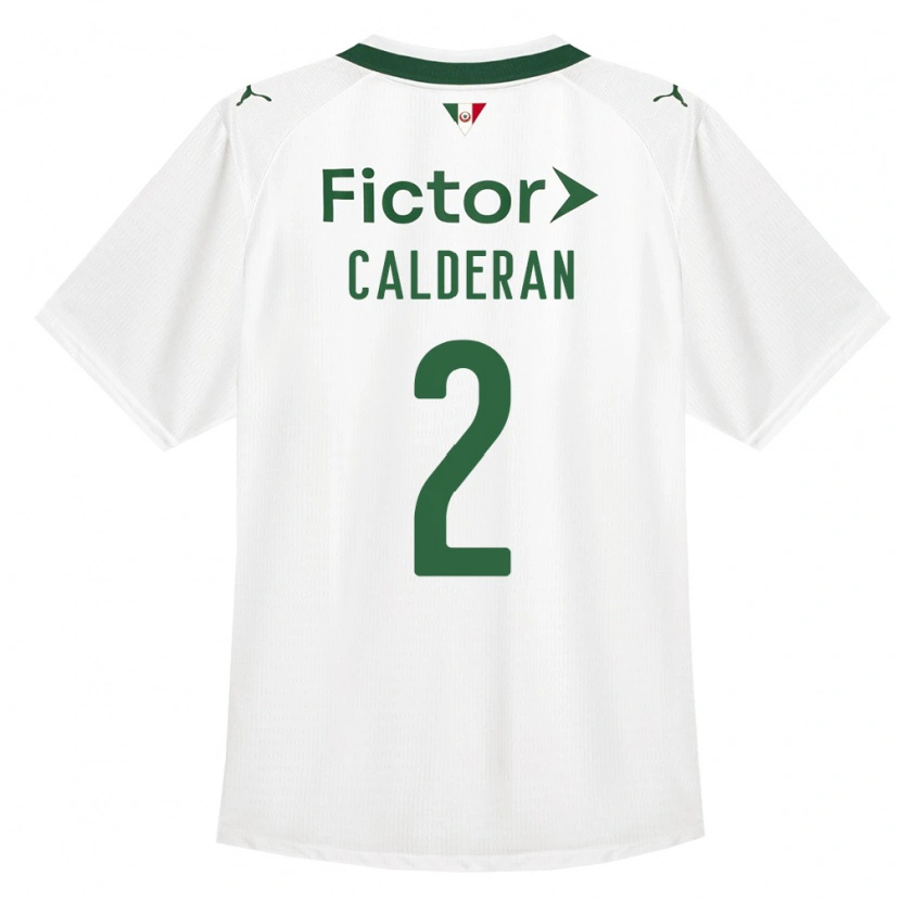 Danxen Uomo Maglia Bruna Calderan #2 Verde Bianco Kit Gara Away 2026/27 Maglietta