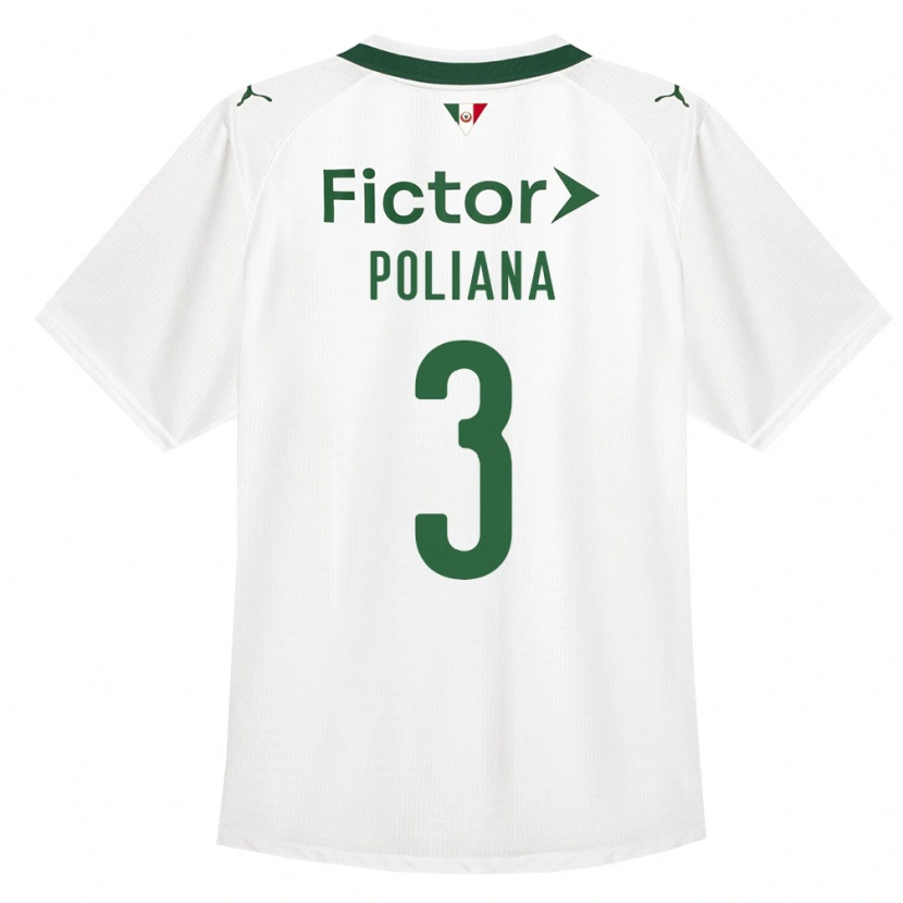 Danxen Uomo Maglia Poliana #3 Verde Bianco Kit Gara Away 2026/27 Maglietta