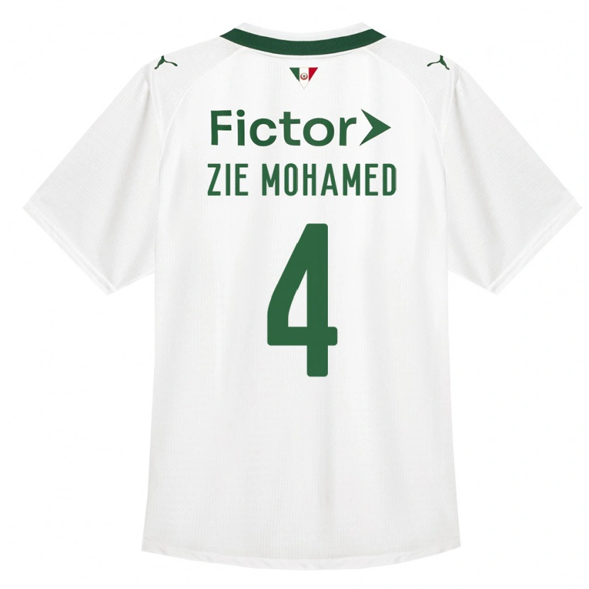 Danxen Uomo Maglia Kone Zie Mohamed #4 Verde Bianco Kit Gara Away 2026/27 Maglietta