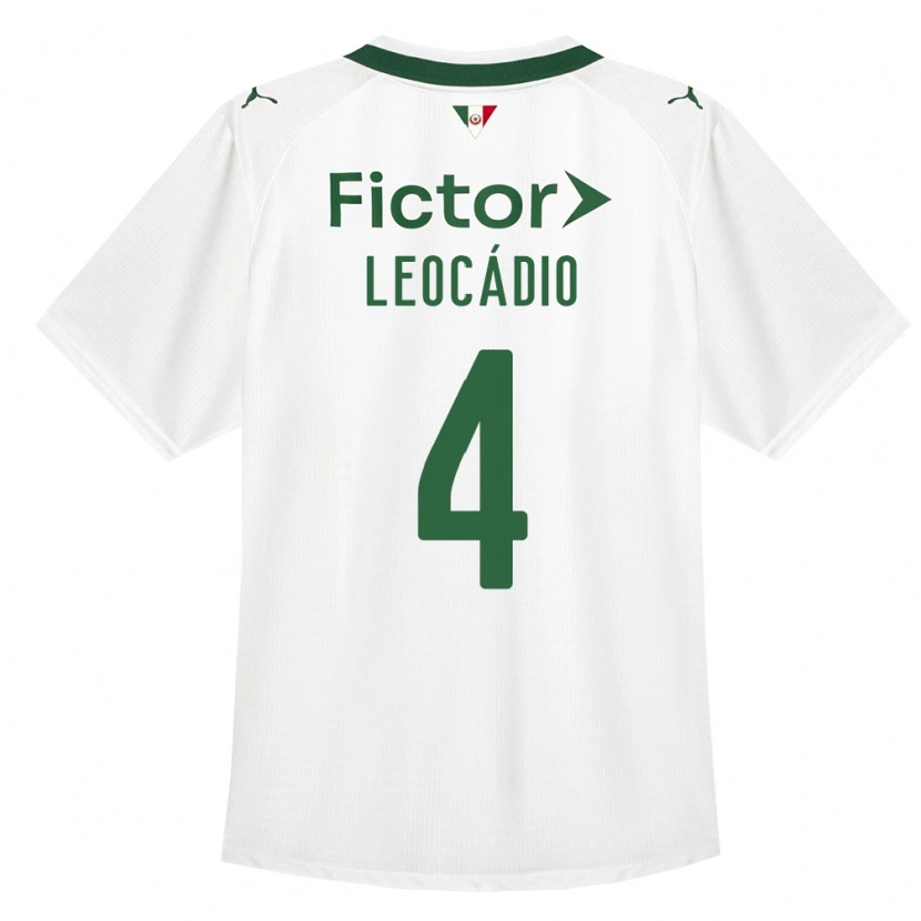 Danxen Uomo Maglia Isaac Leocádio #4 Verde Bianco Kit Gara Away 2026/27 Maglietta