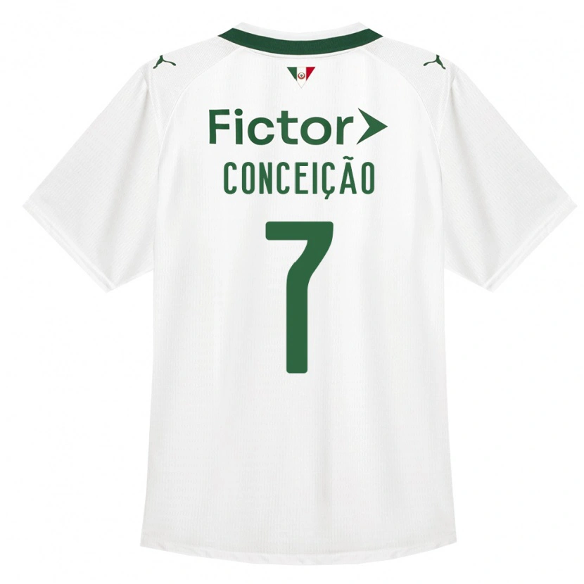 Danxen Uomo Maglia Eduardo Conceição #7 Verde Bianco Kit Gara Away 2026/27 Maglietta