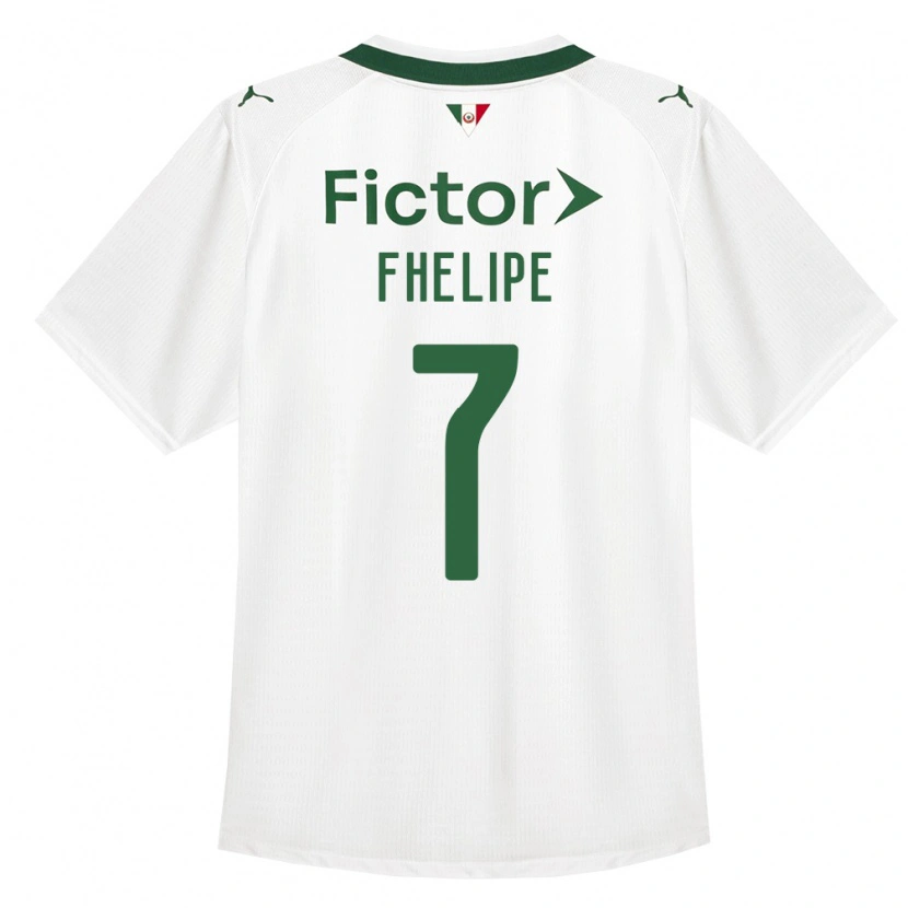 Danxen Uomo Maglia Luis Fhelipe #7 Verde Bianco Kit Gara Away 2026/27 Maglietta