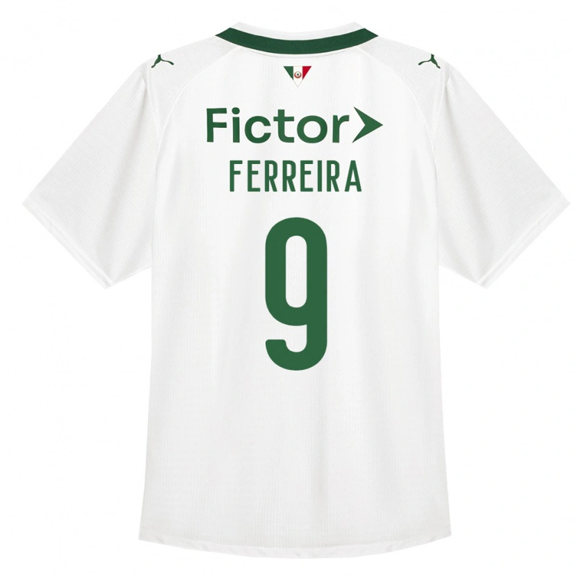 Danxen Uomo Maglia Juan Gabriel #9 Verde Bianco Kit Gara Away 2026/27 Maglietta