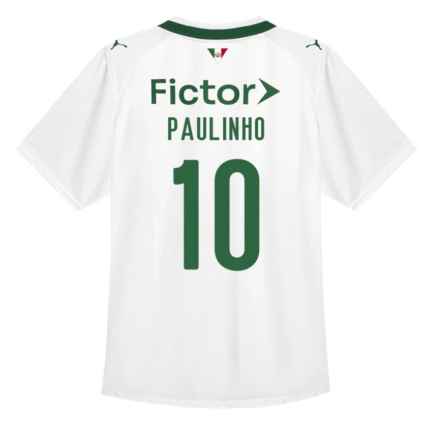 Danxen Uomo Maglia Paulinho #10 Verde Bianco Kit Gara Away 2026/27 Maglietta