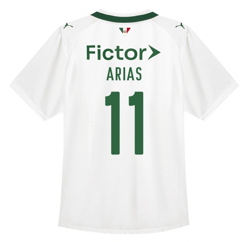 Danxen Uomo Maglia Jhon Arias #11 Verde Bianco Kit Gara Away 2026/27 Maglietta