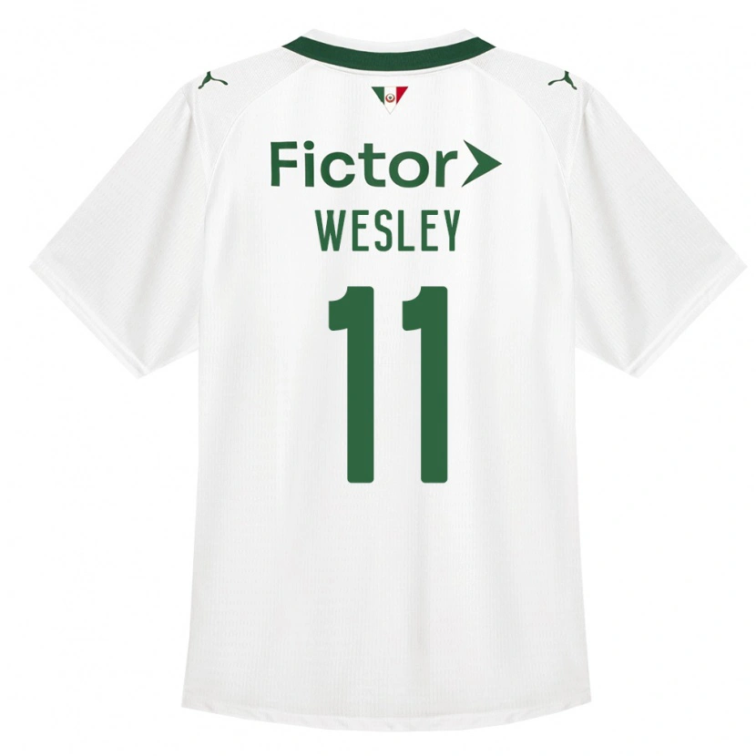 Danxen Uomo Maglia Wesley #11 Verde Bianco Kit Gara Away 2026/27 Maglietta