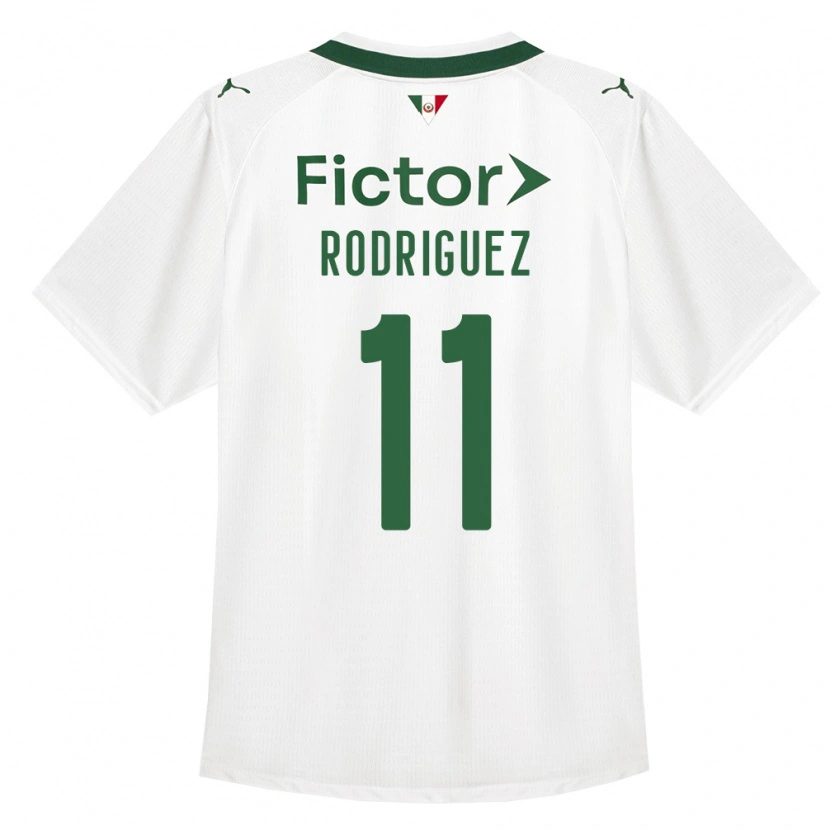 Danxen Uomo Maglia Yamila Rodriguez #11 Verde Bianco Kit Gara Away 2026/27 Maglietta