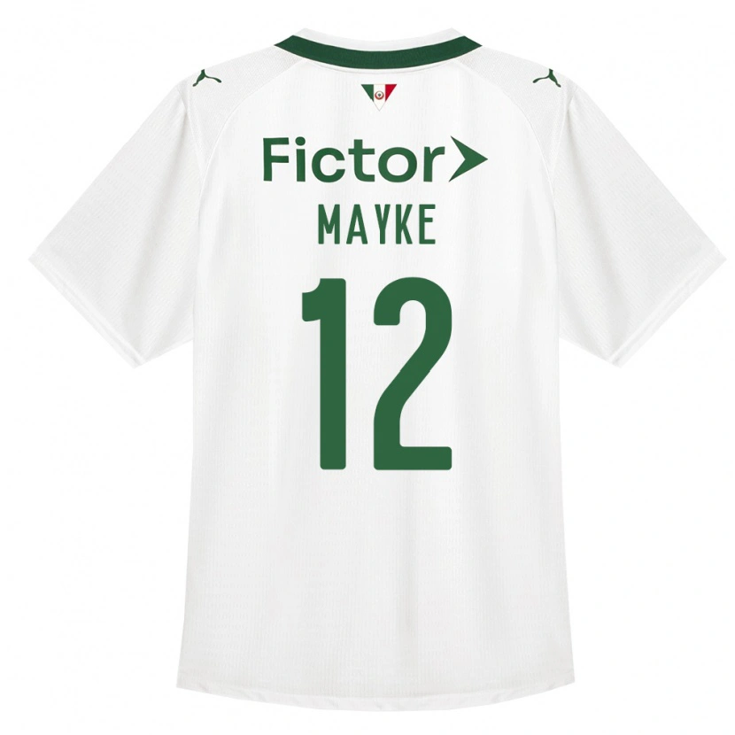 Danxen Uomo Maglia Mayke #12 Verde Bianco Kit Gara Away 2026/27 Maglietta