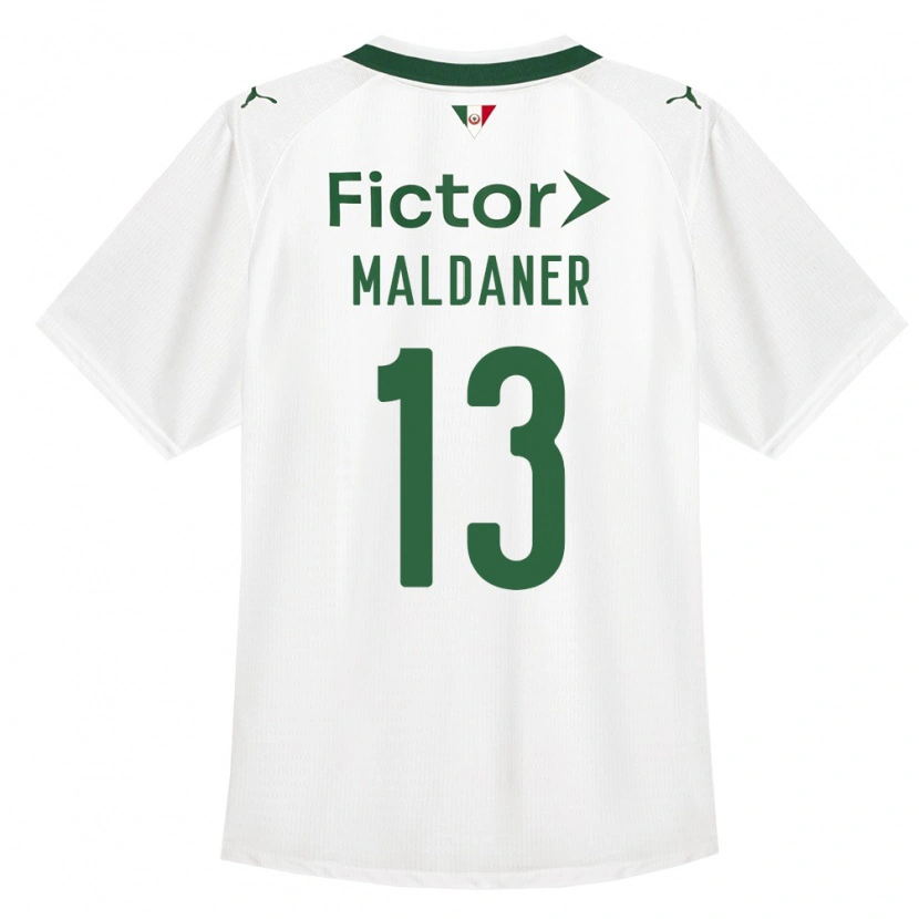 Danxen Uomo Maglia Pati Maldaner #13 Verde Bianco Kit Gara Away 2026/27 Maglietta