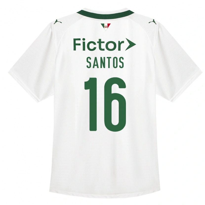Danxen Uomo Maglia Gaby Santos #16 Verde Bianco Kit Gara Away 2026/27 Maglietta