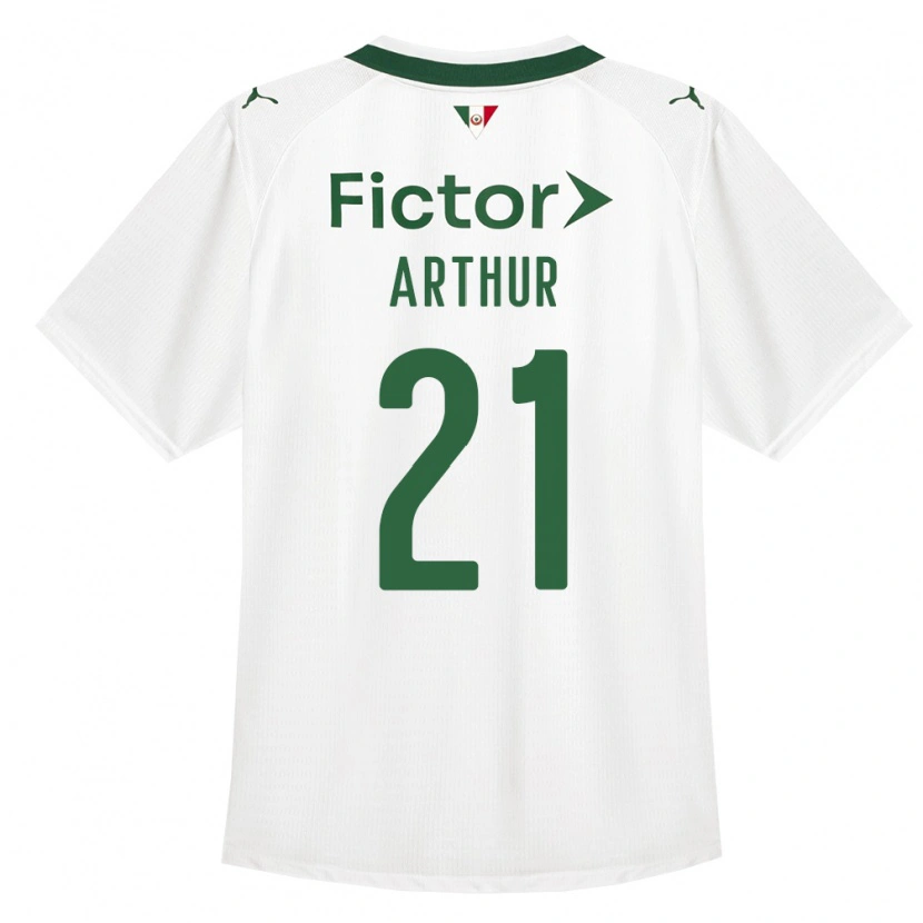 Danxen Uomo Maglia Luis Arthur #21 Verde Bianco Kit Gara Away 2026/27 Maglietta