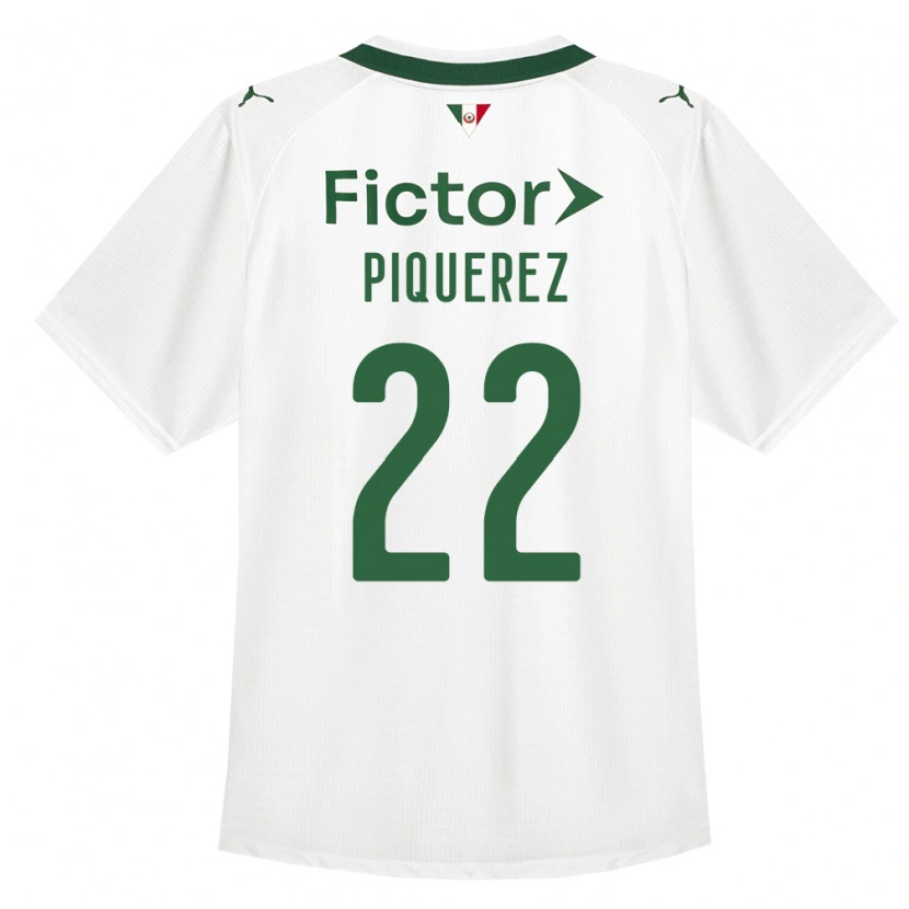 Danxen Uomo Maglia Joaquín Piquerez #22 Verde Bianco Kit Gara Away 2026/27 Maglietta