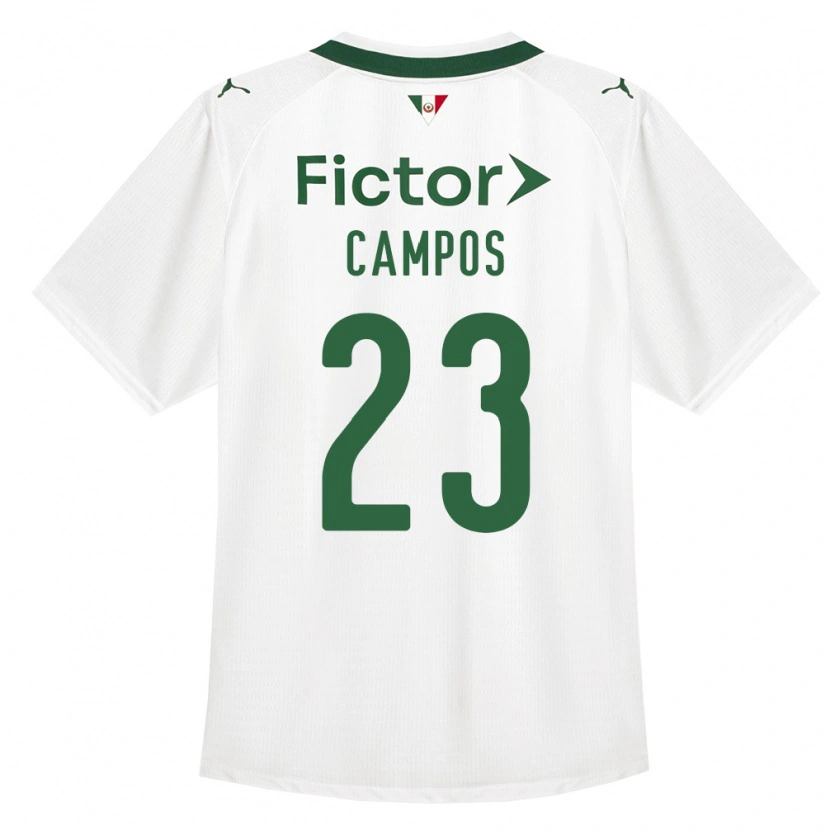 Danxen Uomo Maglia Victor Campos #23 Verde Bianco Kit Gara Away 2026/27 Maglietta