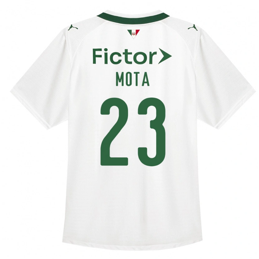 Danxen Uomo Maglia Flávia Mota #23 Verde Bianco Kit Gara Away 2026/27 Maglietta