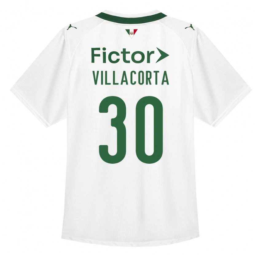Danxen Uomo Maglia Rodrigo Villacorta #30 Verde Bianco Kit Gara Away 2026/27 Maglietta