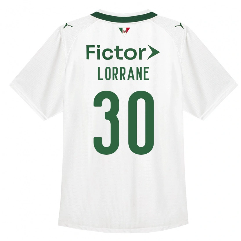 Danxen Uomo Maglia Lorrane #30 Verde Bianco Kit Gara Away 2026/27 Maglietta