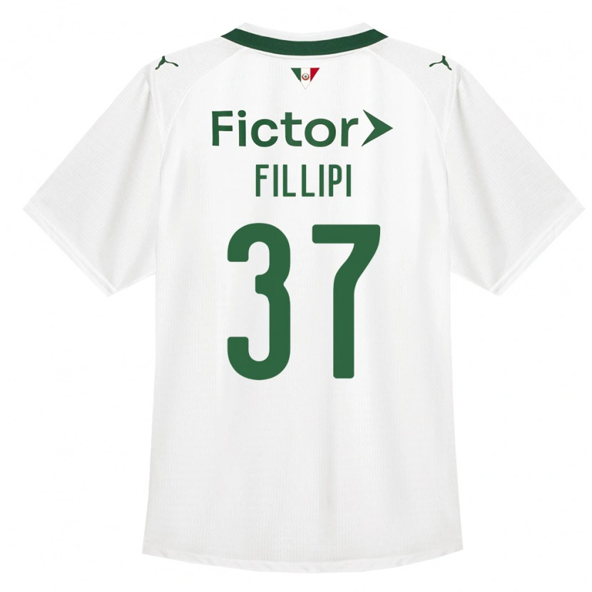 Danxen Uomo Maglia Riquelme Fillipi #37 Verde Bianco Kit Gara Away 2026/27 Maglietta