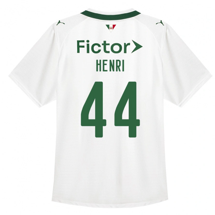 Danxen Uomo Maglia Henri #44 Verde Bianco Kit Gara Away 2026/27 Maglietta