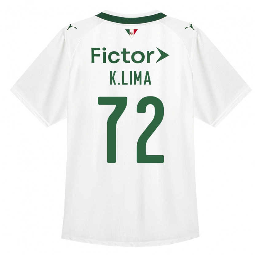 Danxen Uomo Maglia Kauan Lima #72 Verde Bianco Kit Gara Away 2026/27 Maglietta