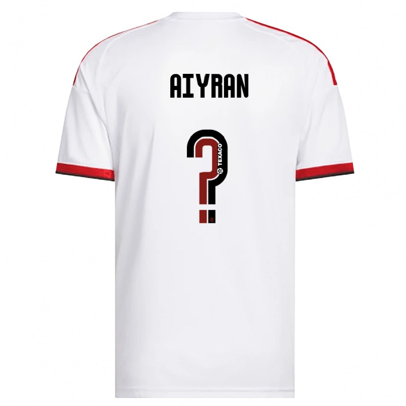 Danxen Uomo Maglia Aiyran Vieira De Lima #0 Bianco Rosso Nero Kit Gara Away 2026/27 Maglietta