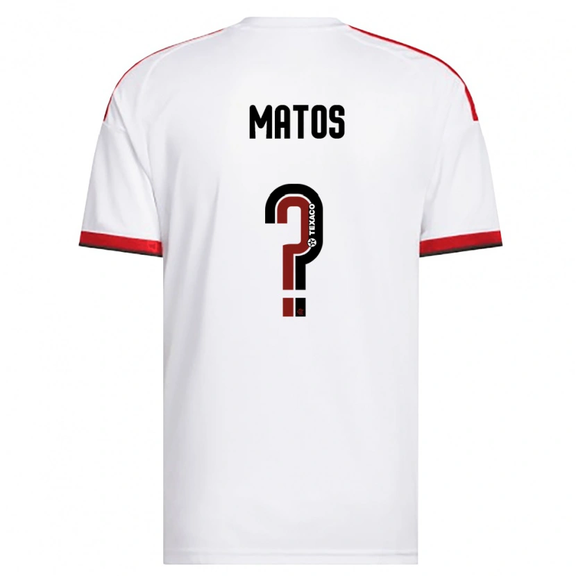 Danxen Uomo Maglia Carol Matos #0 Bianco Rosso Nero Kit Gara Away 2026/27 Maglietta