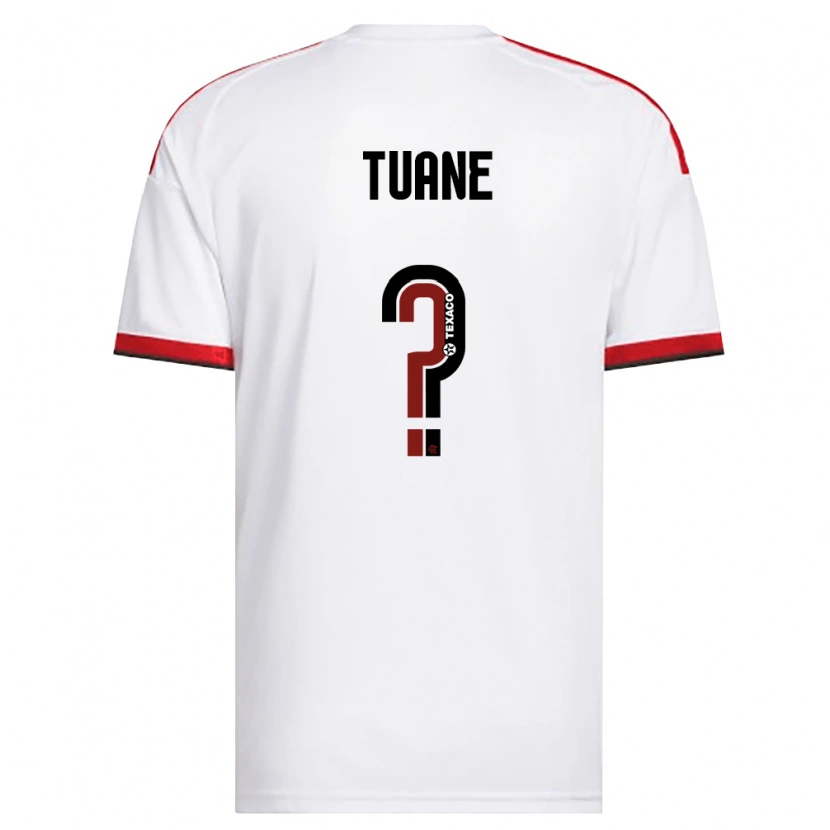 Danxen Uomo Maglia Tuane #0 Bianco Rosso Nero Kit Gara Away 2026/27 Maglietta